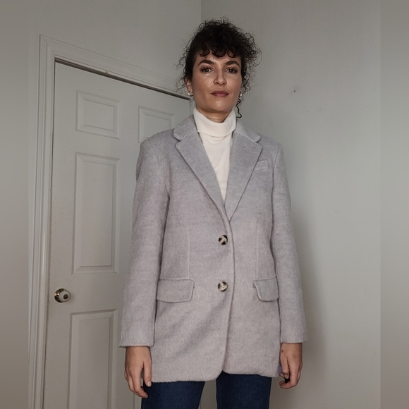 Dynamite gray oversized blazer coat - Picture 6 of 8